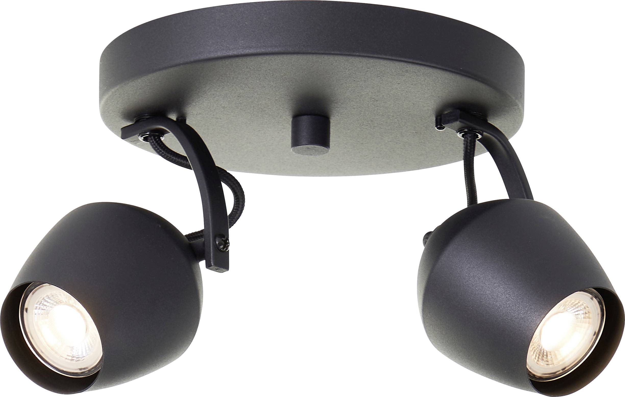 Brilliant G06724/86 Deckenleuchte 20cm Plafoniera GU10 Nero