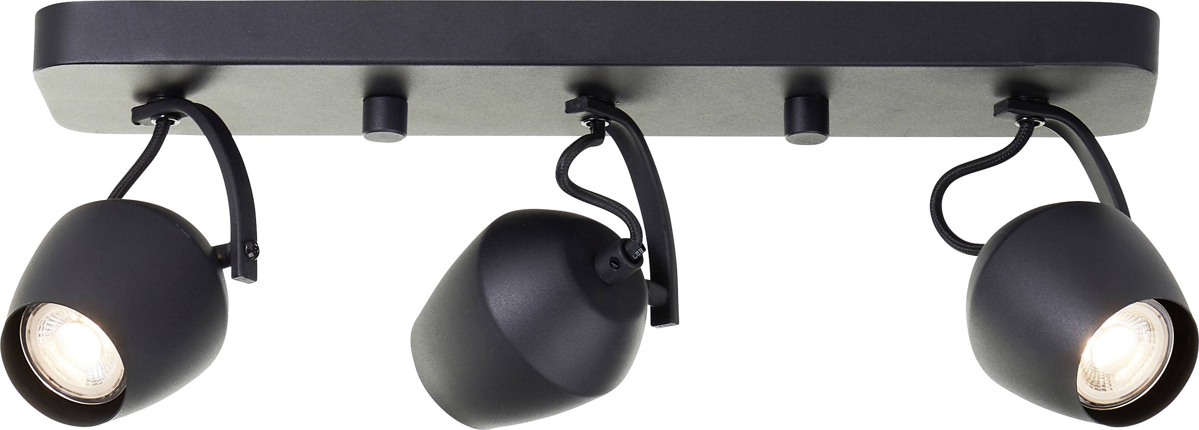 Brilliant G06716/86 Deckenleuchte 45cm Plafoniera GU10 Nero