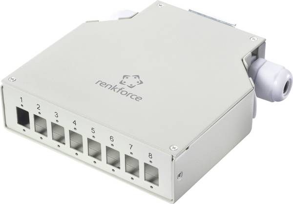 Renkforce RF-7187896 adaptér na DIN lištu 8 portů neopatrené špecifikáciou