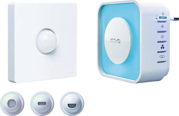 m-e modern-electronics 41528 zásuvka senzor pohybu 120 °  biela IP54