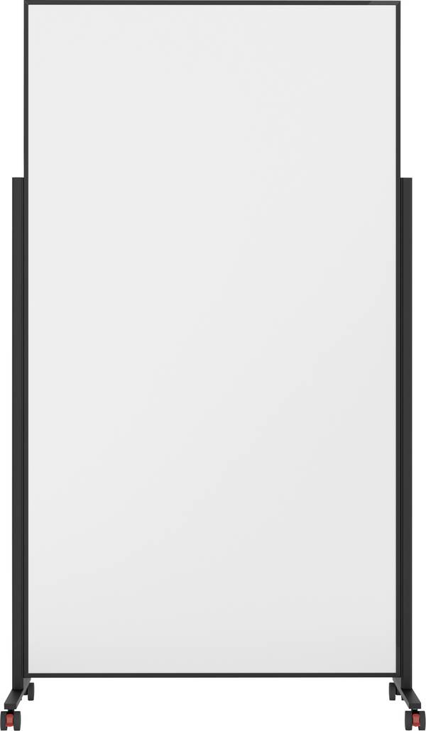 magnetoplan biela popisovacia tabuľa Vario (š x v) 100 cm x 180 cm čierna, biela lakovaný, hladký obojstranne použiteľná, formát na šírku alebo na výšku
