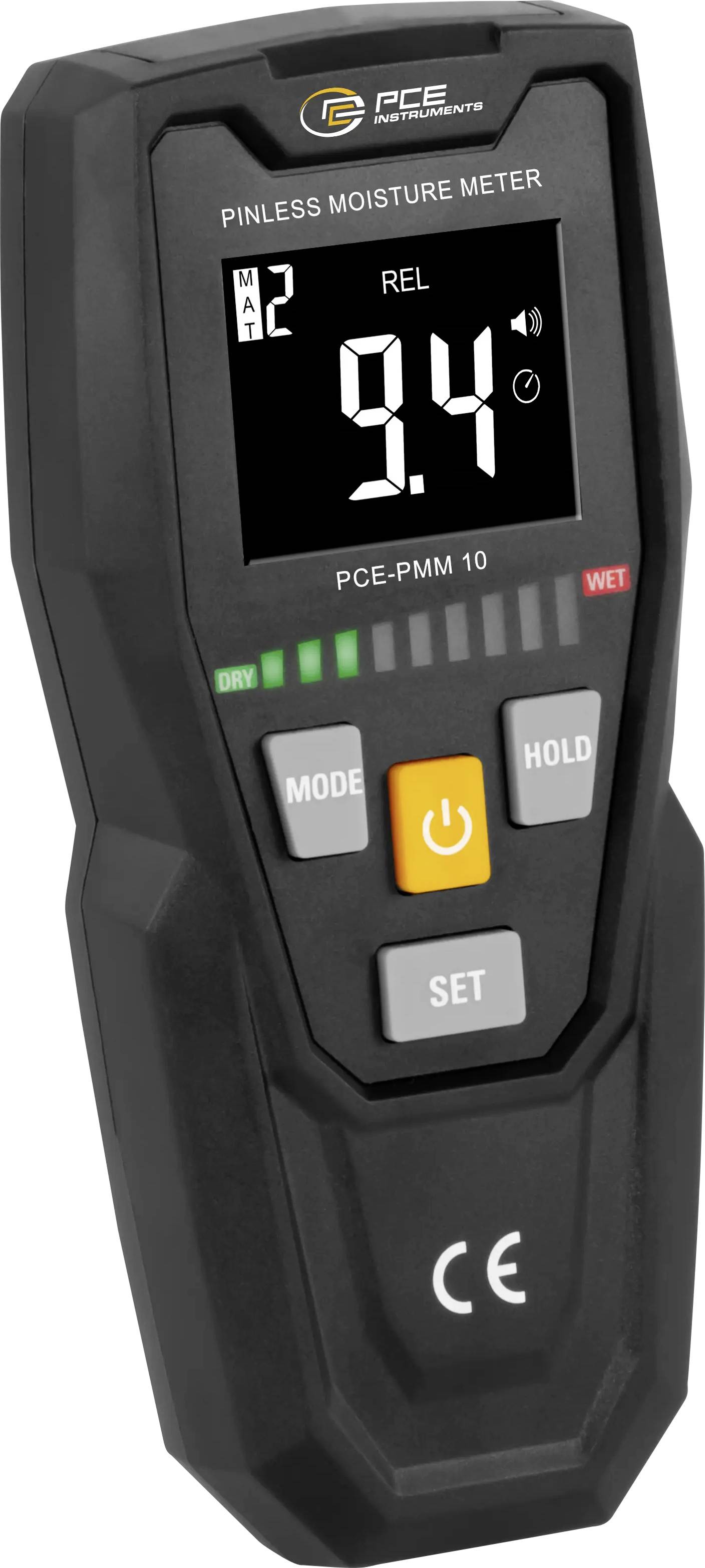 PCE Instruments PCE-PMM 10 Materiaalvochtmeter Meetbereik bouwvochtigheid 0 tot 100 % Meetbereik houtvochtigheid (bereik) 0 tot 55 % Voor hardhout
