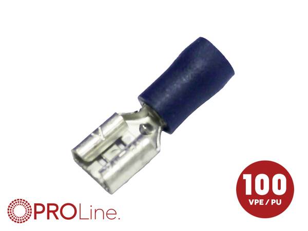 ACV faston zástrčka Hrúbka konektora: 0.8 mm čiastočne izolované modrá 1 ks Piece
