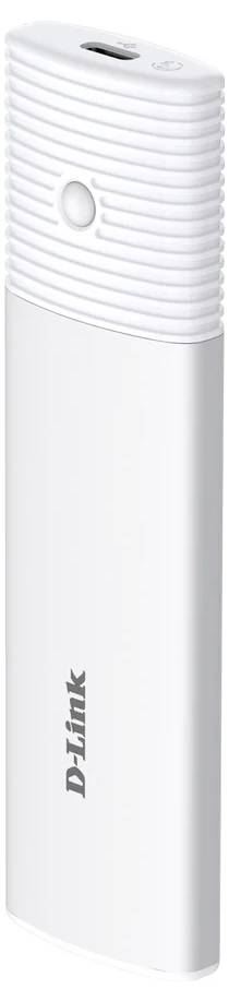Biela USB Wi-Fi adaptér D-Link s USB konektorom a textúrovanou hornou časťou.