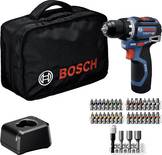 Bosch Professional aku vŕtací skrutkovač, 12 V, 2 Ah Li-Ion akumulátor bez kefiek, + akumulátor, vr. nabíjačky, 0615A500
