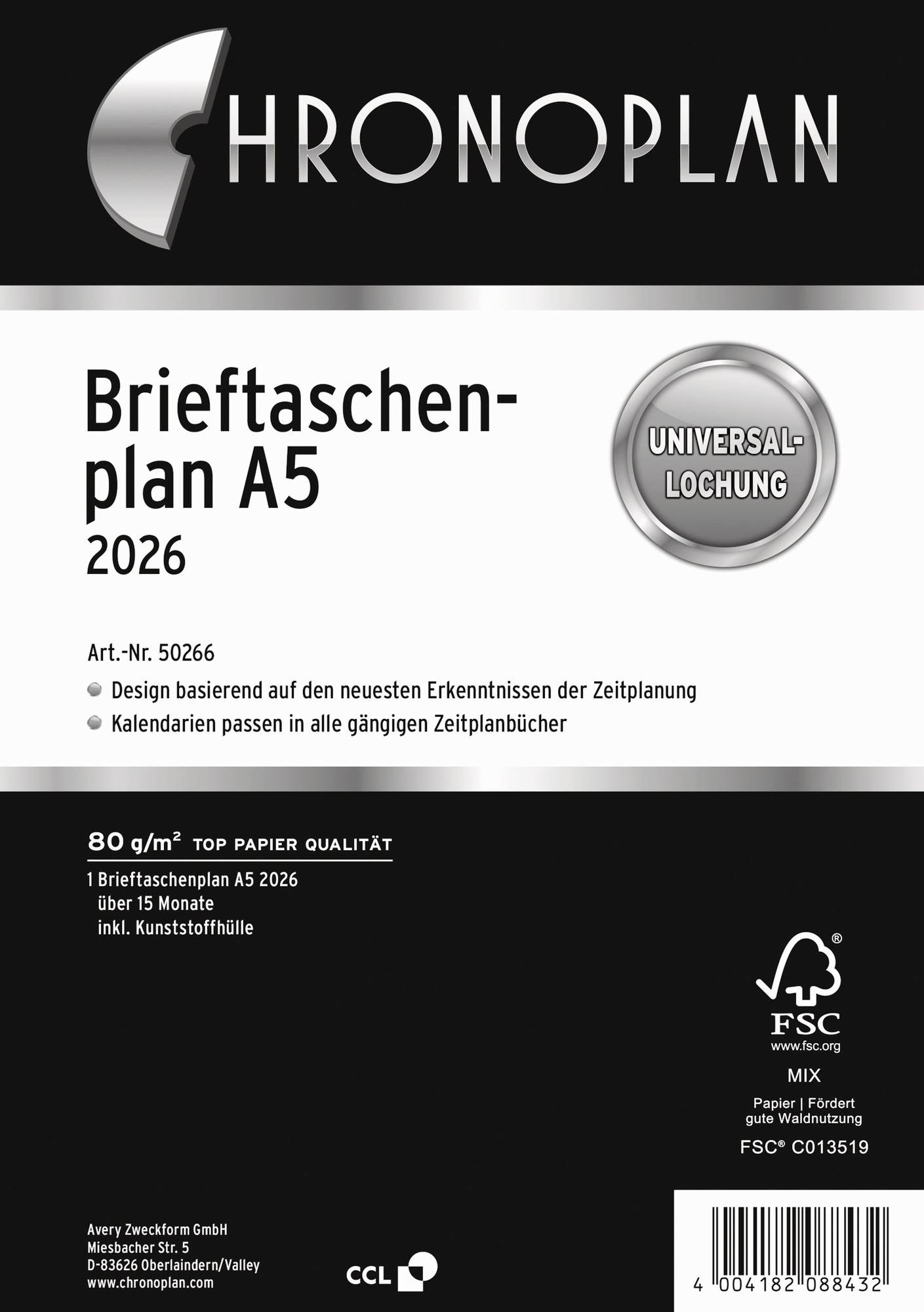 Avery-Zweckform Dagkalender 640334300 50266 DIN A5 1 stuk(s)