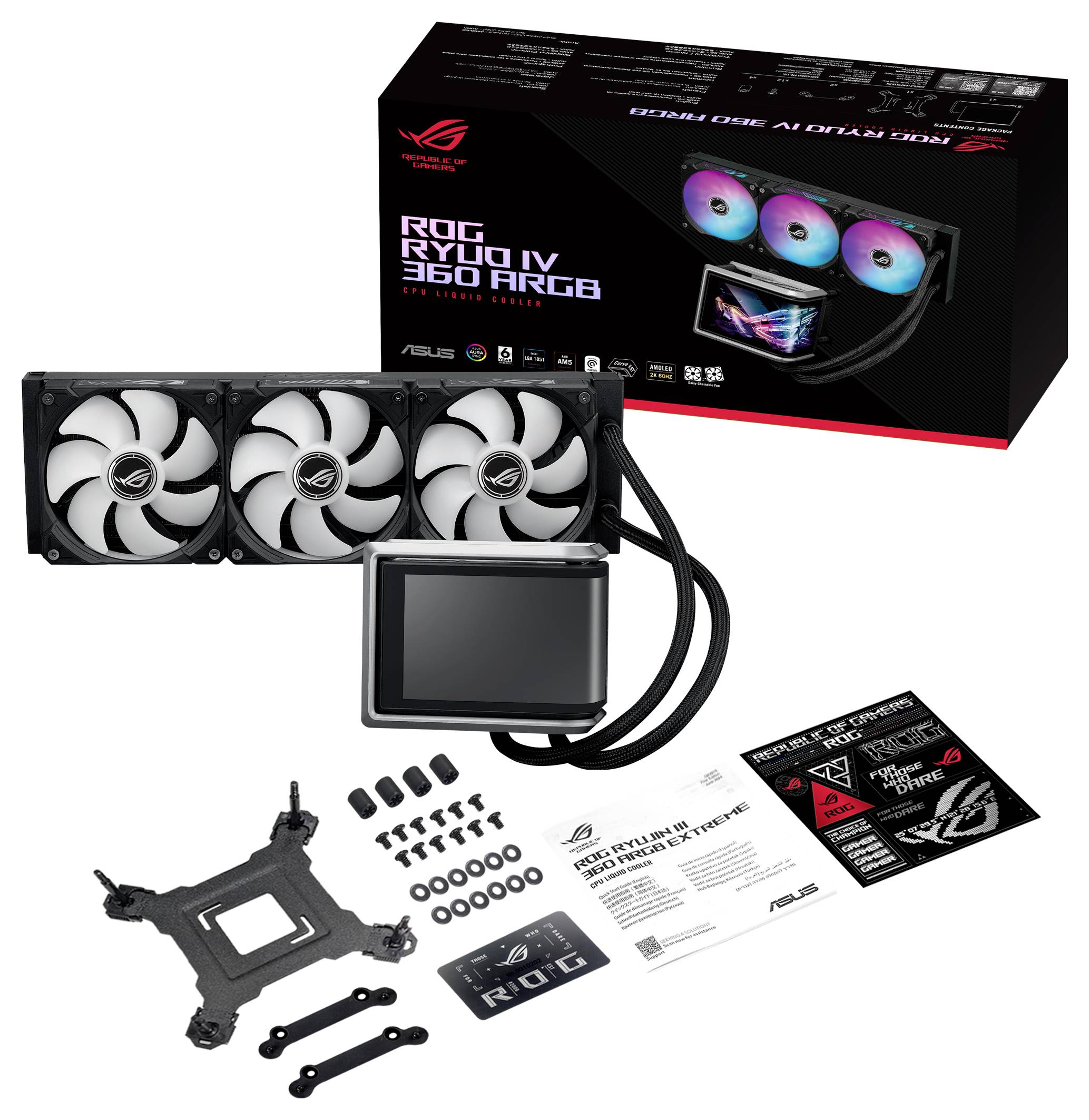 Asus Asus WAK ROG RYUO IV 360 ARGB vodný chladič čipov-10