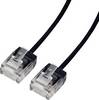 Roline 21.15.4461 RJ45 sieťové káble, prepojovacie káble CAT 6A U/UTP 1 m čierna 1 ks
