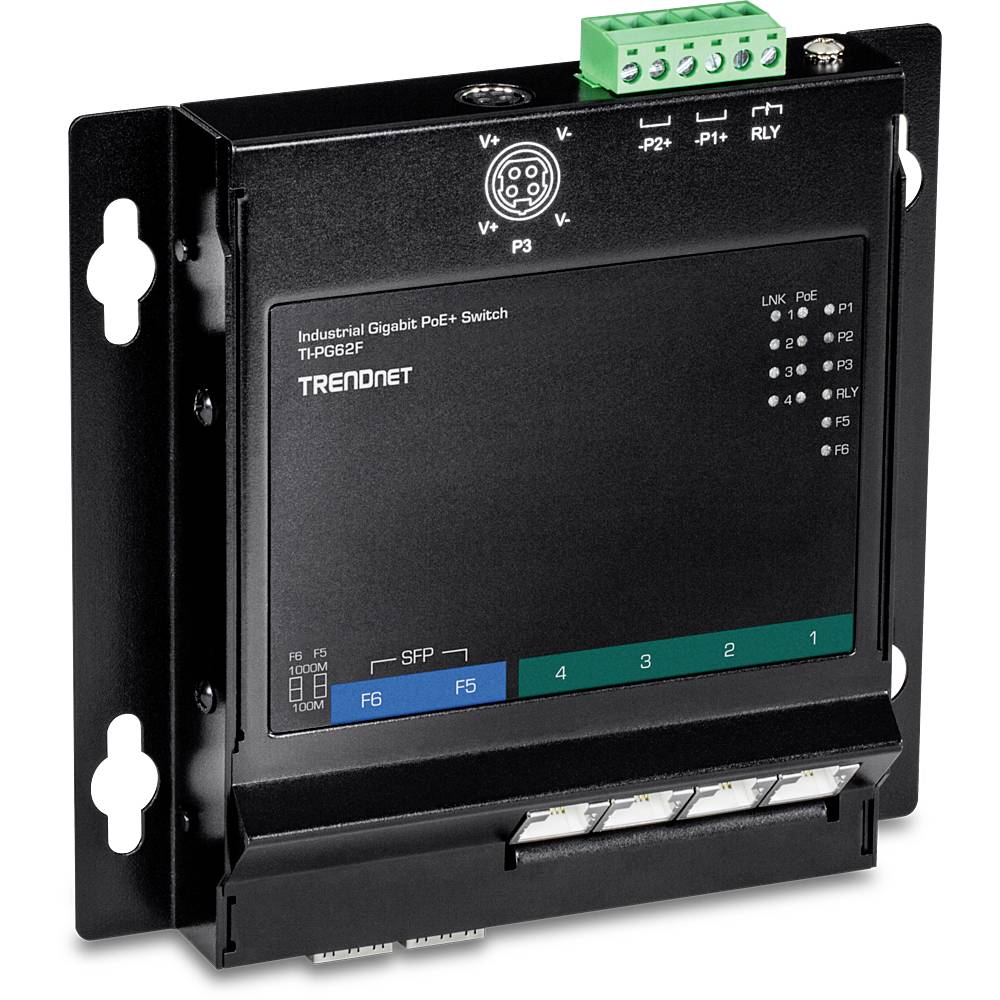TrendNet TI-PG62F PoE+ | Industrial sieťový switch-0