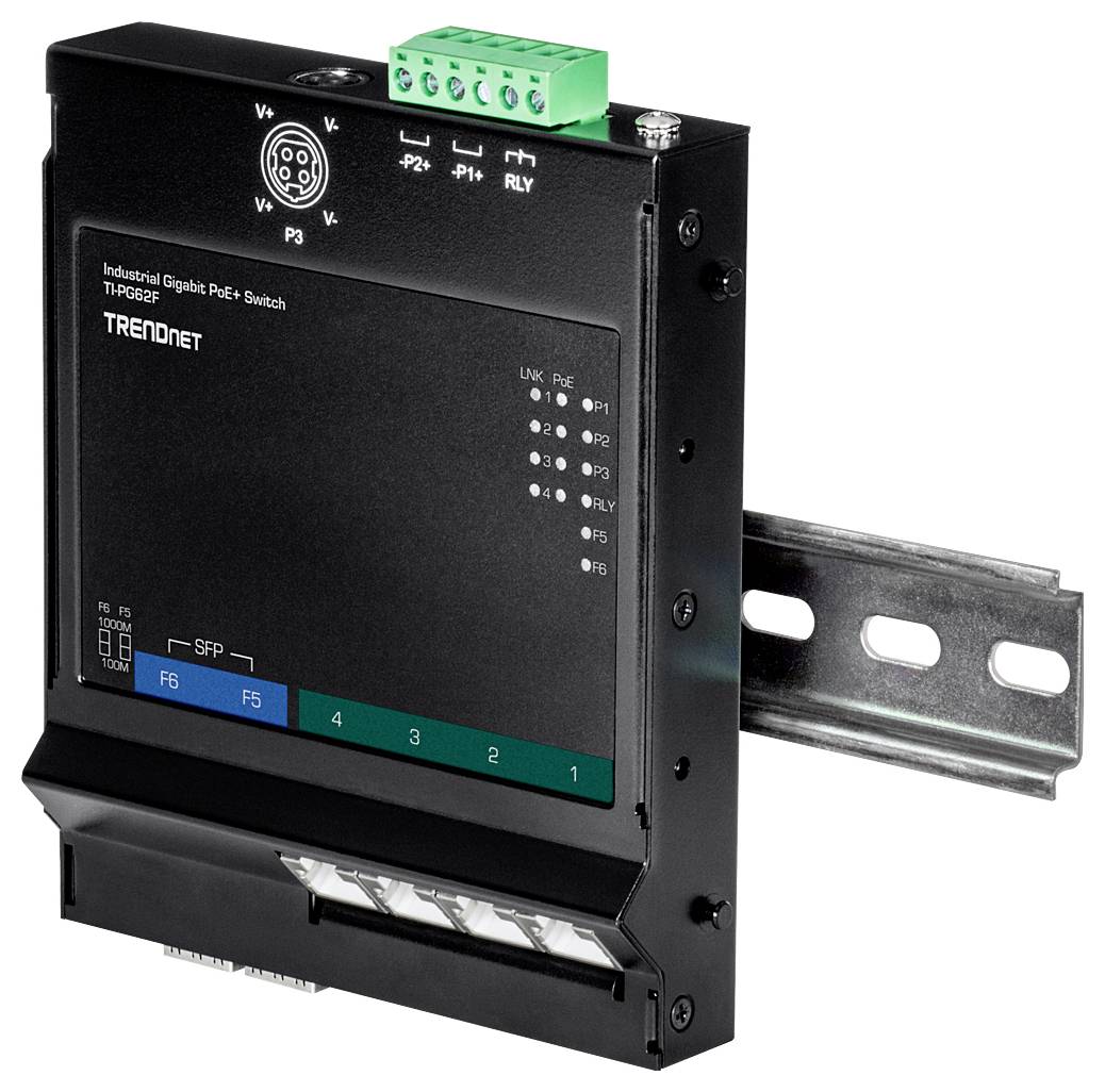 TrendNet TI-PG62F PoE+ | Industrial sieťový switch-6
