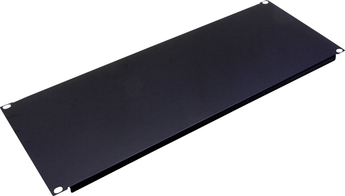 Value 26.99.0326 19 inch Afdekking voor patchkast 4 HE Zwart (RAL 9005)