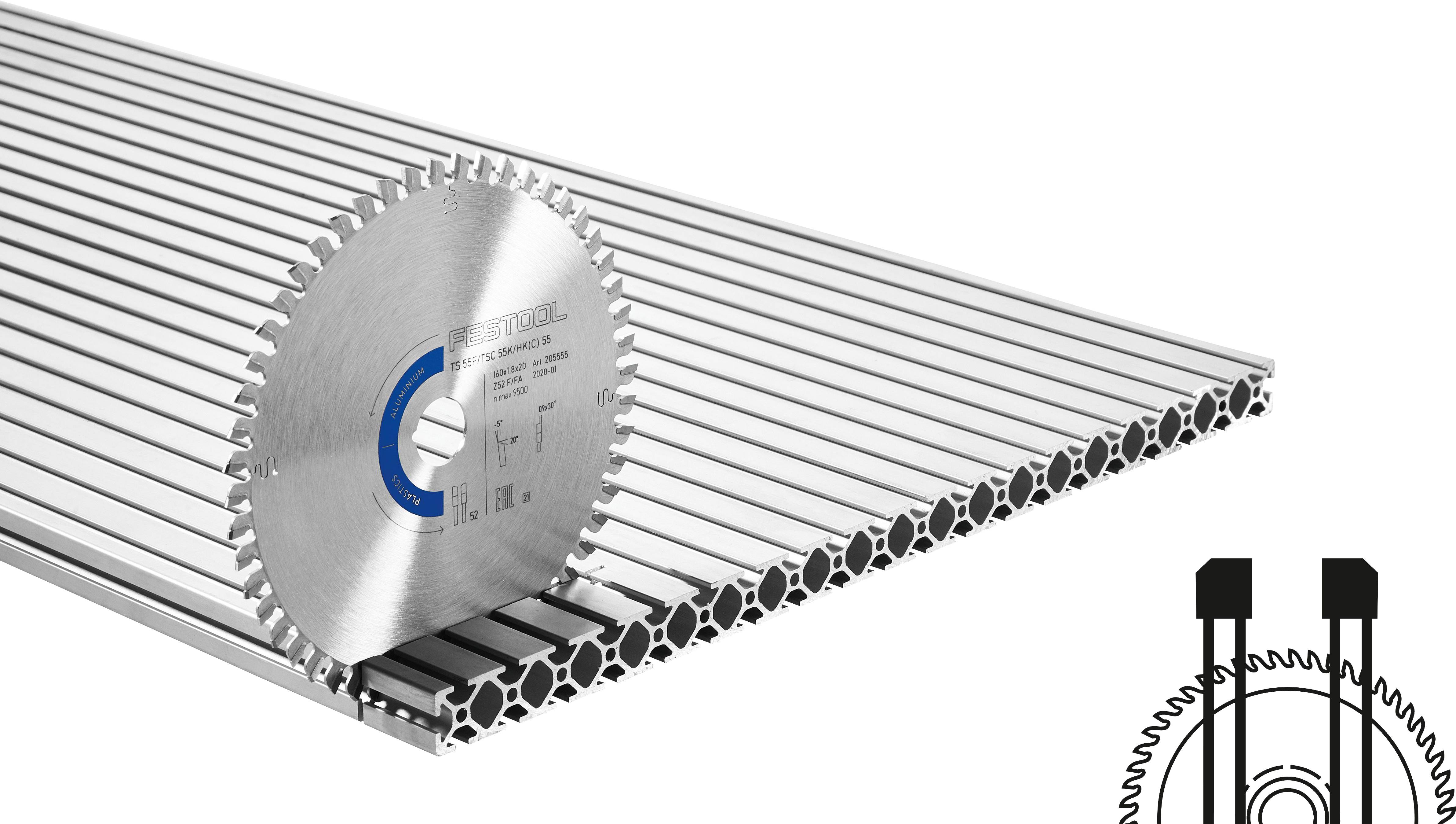 Festool HW 168x1,8x20 F/FA 52 205767 pílový kotúč 168 x 20 x 1.20 mm Počet zubov (na palec): 52 1 ks-0