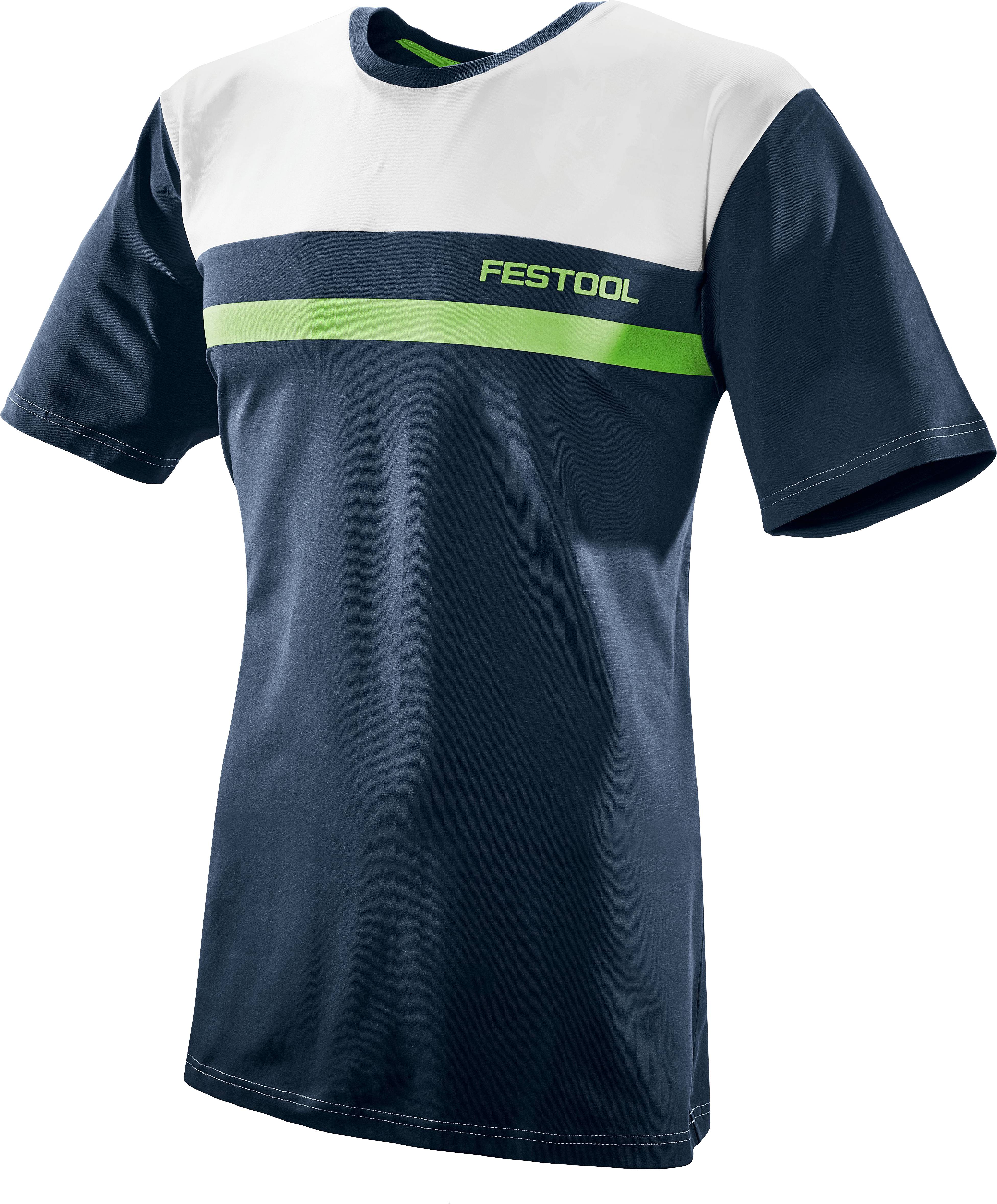 Festool 577303 Fashionshirt FASH-FT1-XL Vel.=XL tmavomodrá, zelená, biela-0