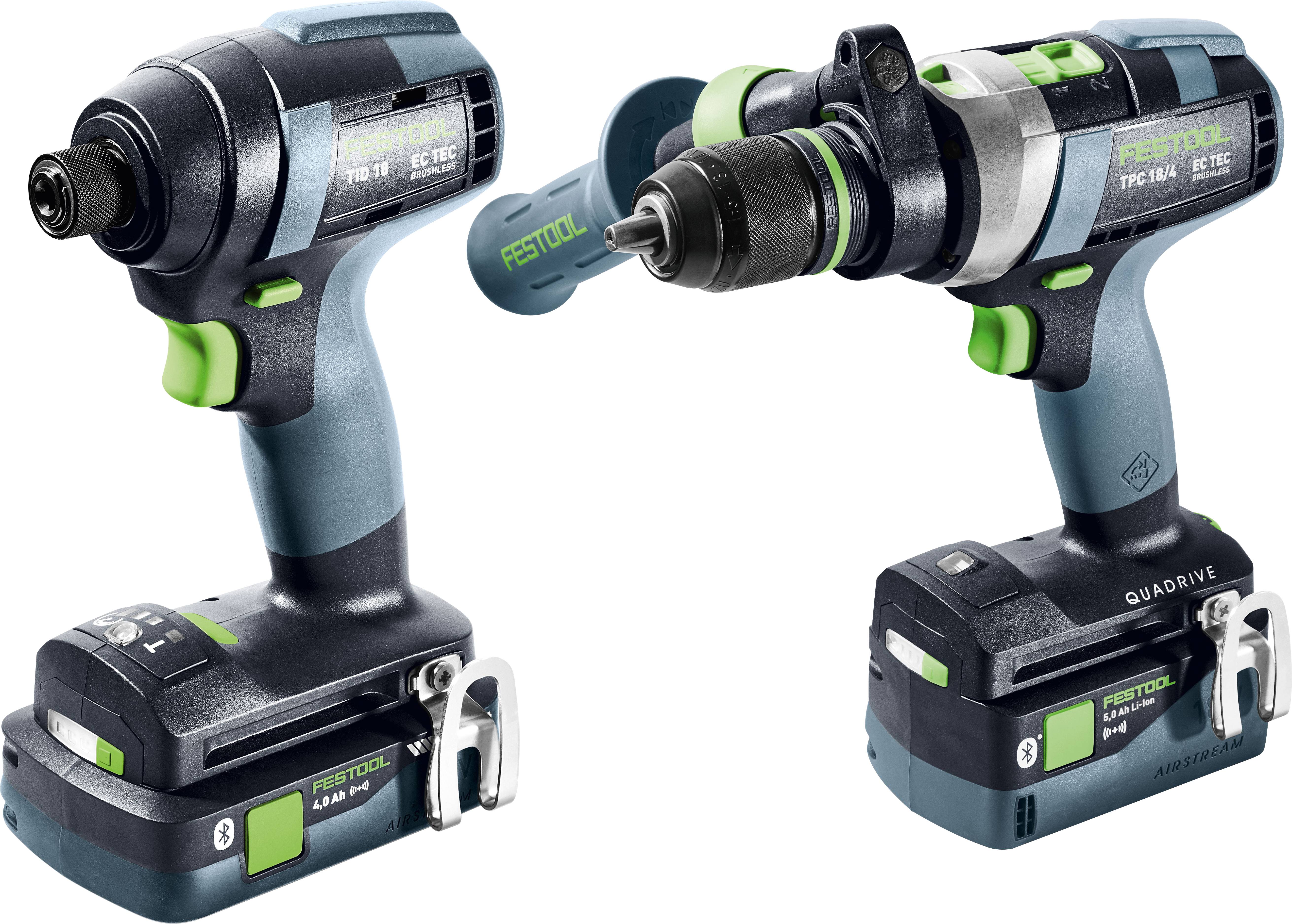 Festool TID 18 5,0/4,0-Set TPC 18/4 577654 kit con punte e inserti. 18 V 4 Ah, 5 Ah