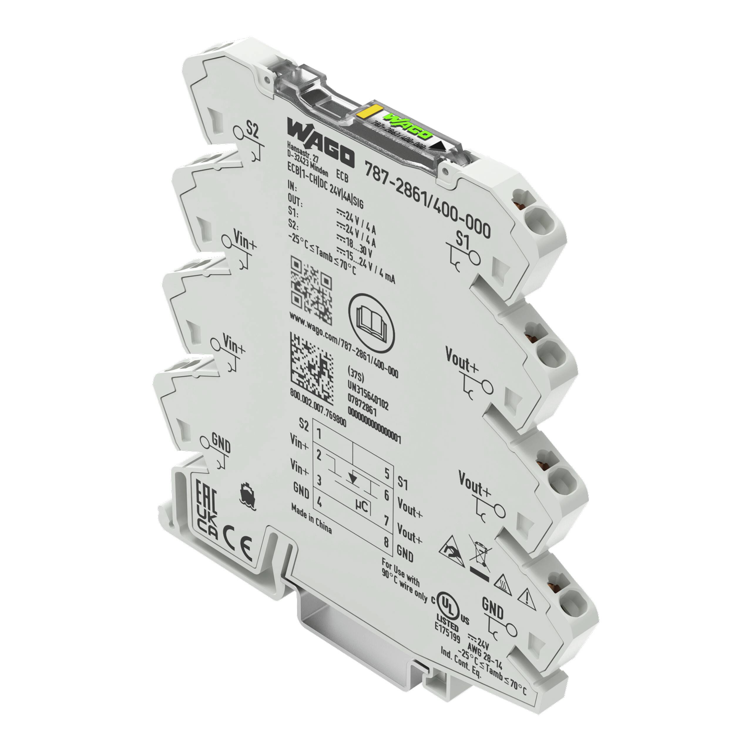 WAGO 787-2861/400-000 Hulprelais 1 stuk(s)