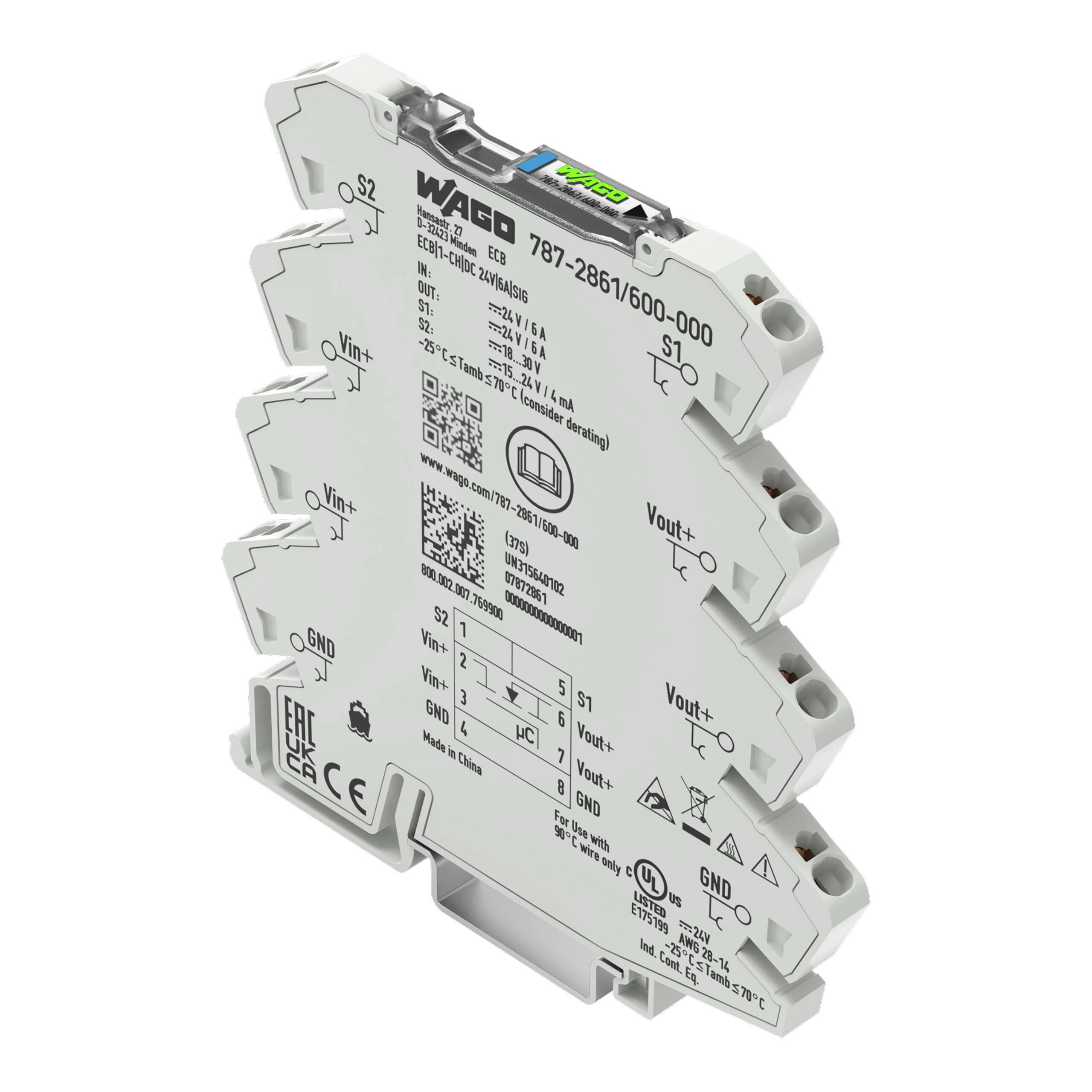 WAGO 787-2861/600-000 Hulprelais 1 stuk(s)
