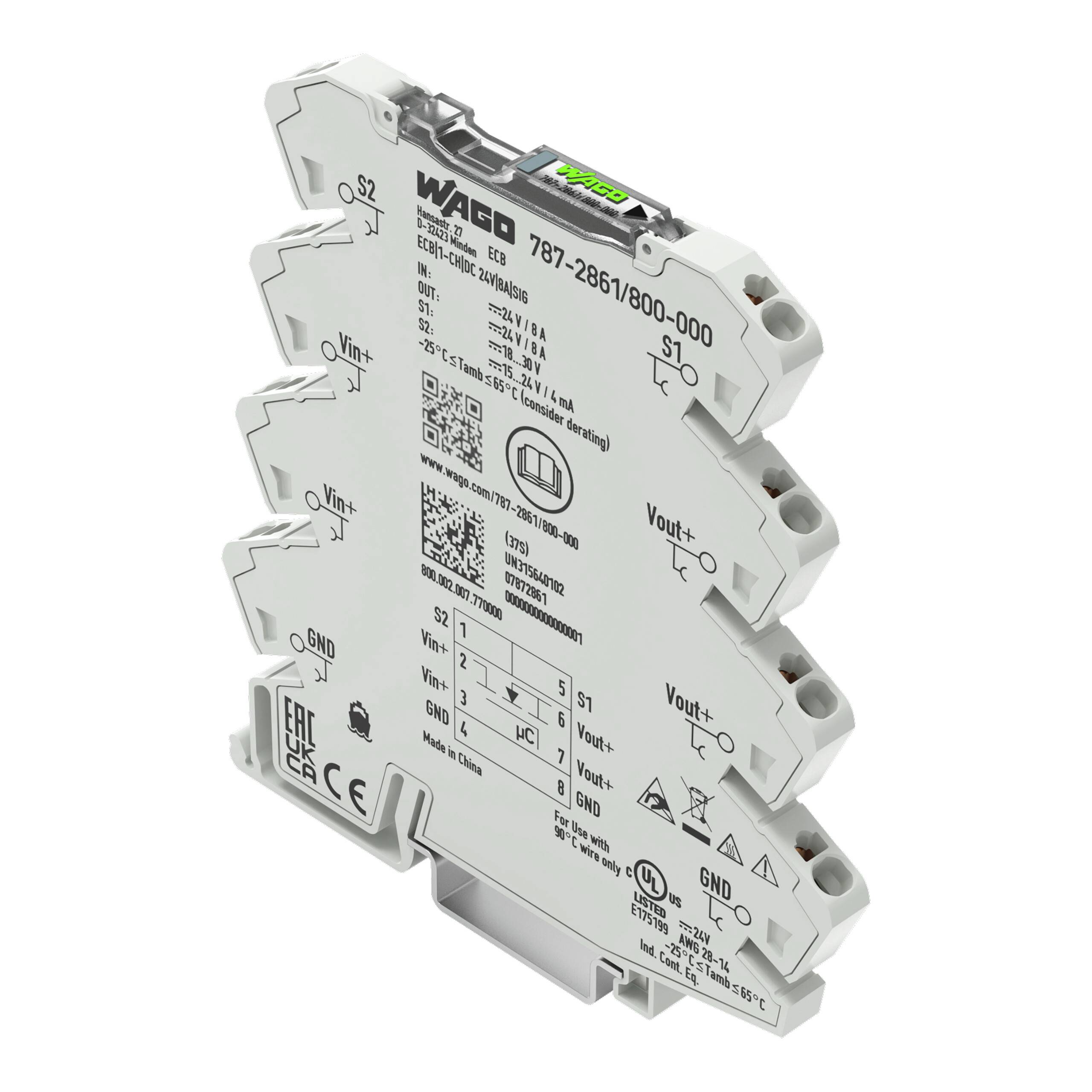 WAGO 787-2861/800-000 Hulprelais 1 stuk(s)