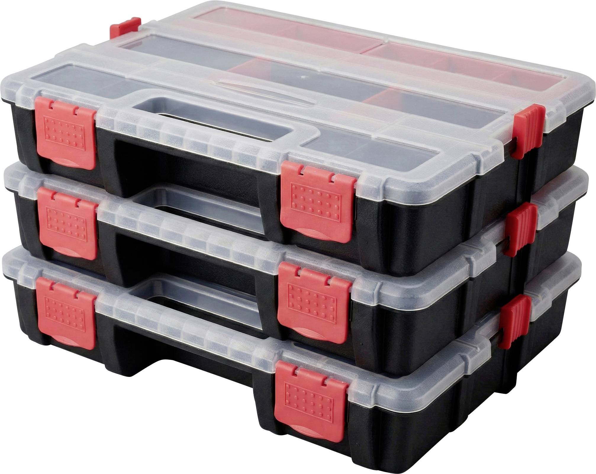 TOOLCRAFT box na súčiastky (d x š x v) 285 x 225 x 60 mm Priehradiek: 21 variabilné rozčlenenie-0