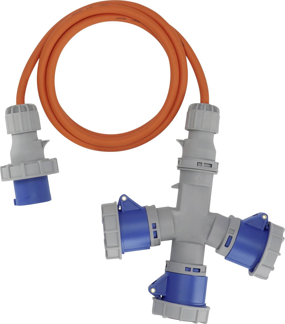 Brennenstuhl 1167670202 Stroom Camping-CEE-verlengkabel Blauw, Grijs, Oranje 2 m H07RN-F 3G 2,5 mm&sup2;