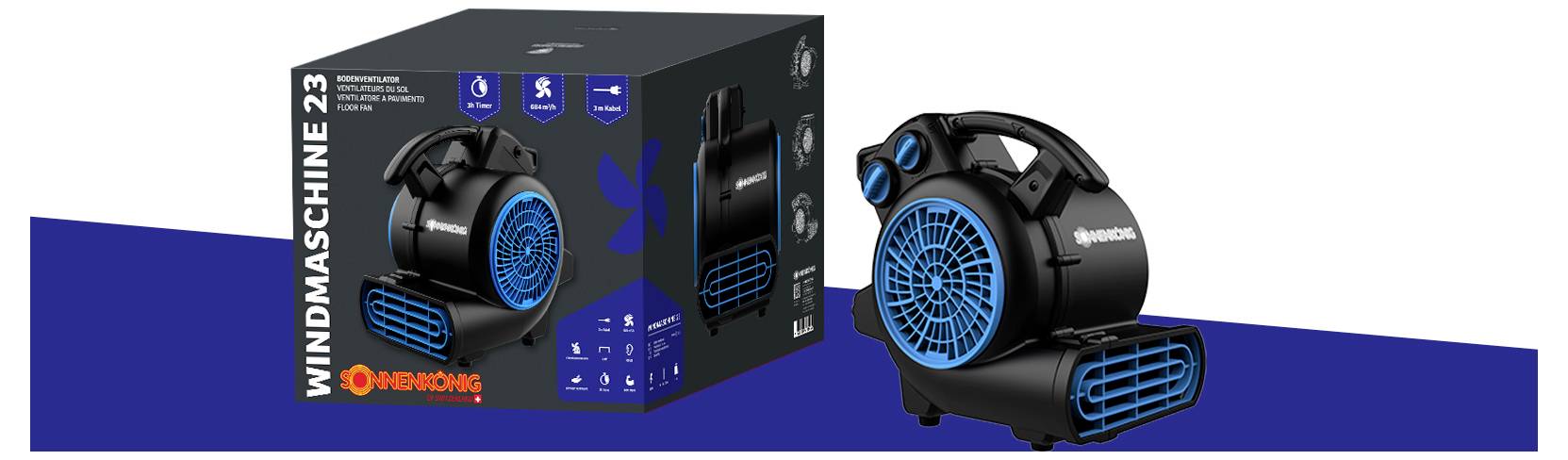 Sonnenkönig podlahový ventilátor, 170 W, 10540411-3