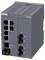 Zariadenie Siemens Scalance XB206-2 s viacerými portami Ethernet a konzolnými pripojeniami na integráciu do priemyselných sietí.