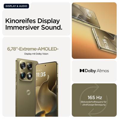Kinematograficky spracované displej s 6,78" AMOLED a Dolby Vision. Zvuk Dolby Atmos. 165 Hz obnovovacia frekvencia pre plynulý pohyb.