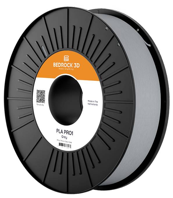 BEDROCK 3D PR1-7523b850 PLA PRO1 Grey 2.85 mm 8.500 g Filamento per stampante 3D PLA Pro 2.85 mm 8500 g Grigio 1 pz.