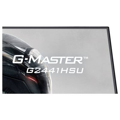 "G-Master G2441HSU" text nad čiastočným pohľadom na prilbu, umiestnený na neutrálnom pozadí, pravdepodobne reklama alebo balenie.