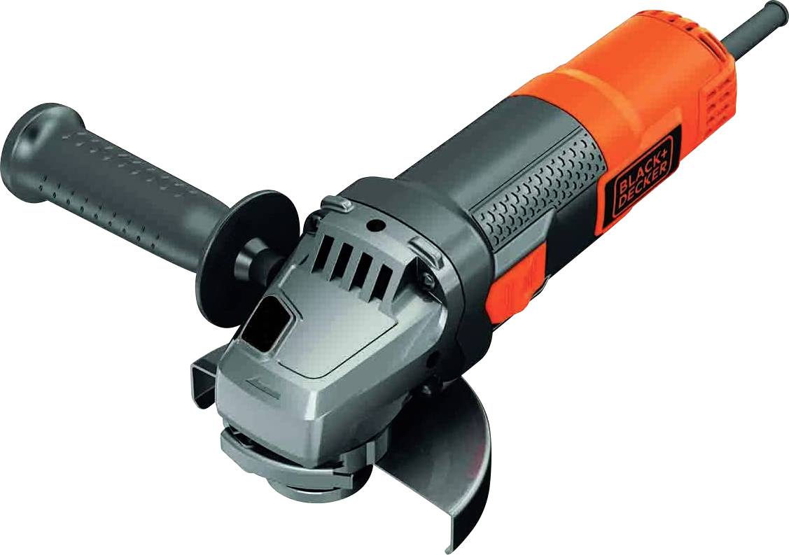 Black & Decker BEG220-QS Vinkelslip 125 mm inkl. Tillbeh&ouml;r 900 W