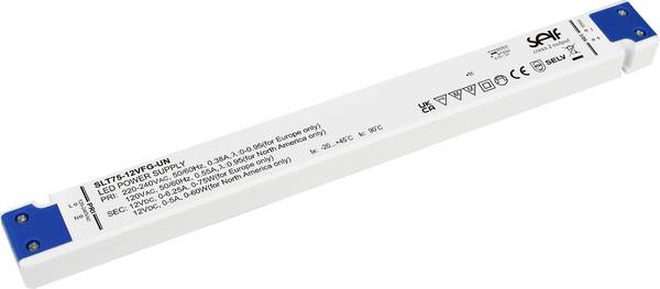 Self Electronics SLT75-12VFG-UN napájací zdroj pre LED  konštantné napätie 75.0 W  12 V/DC prepätia, PFC spínacie obvod, ochrana proti prepätiu