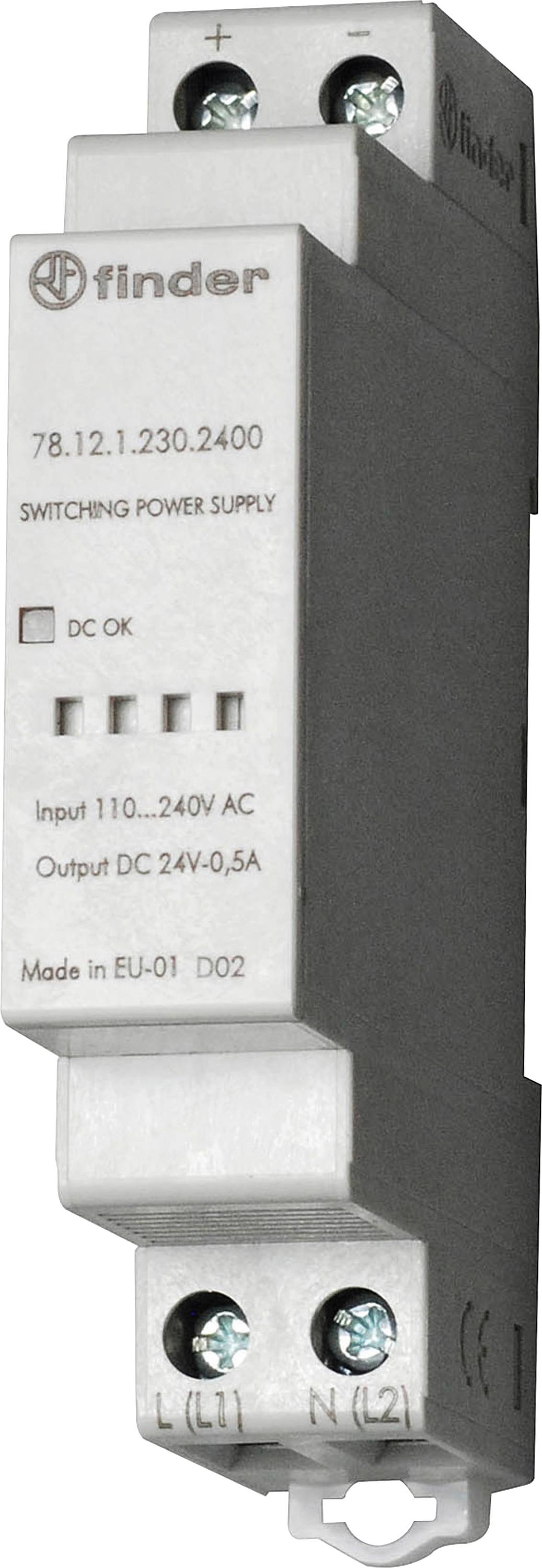 Finder 78.12.1.230.2402 Schakelnetvoedingsmodule 0.63 A 12 W Aantal uitgangen:1 x Inhoud 1 stuk(s)