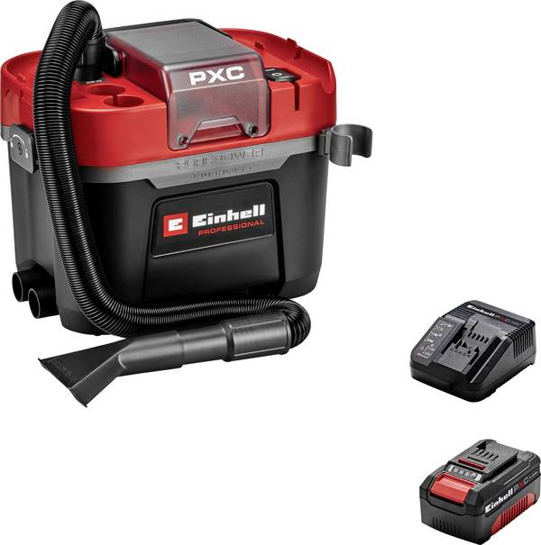 Einhell Professional TP-VC 18/10 Li BL L 4326758 Akumulátorový vysávač na mokré a suché vysávanie   10 l Vr. nabíjačky, vr. 1 akumulátora, prachová trieda L certifikované