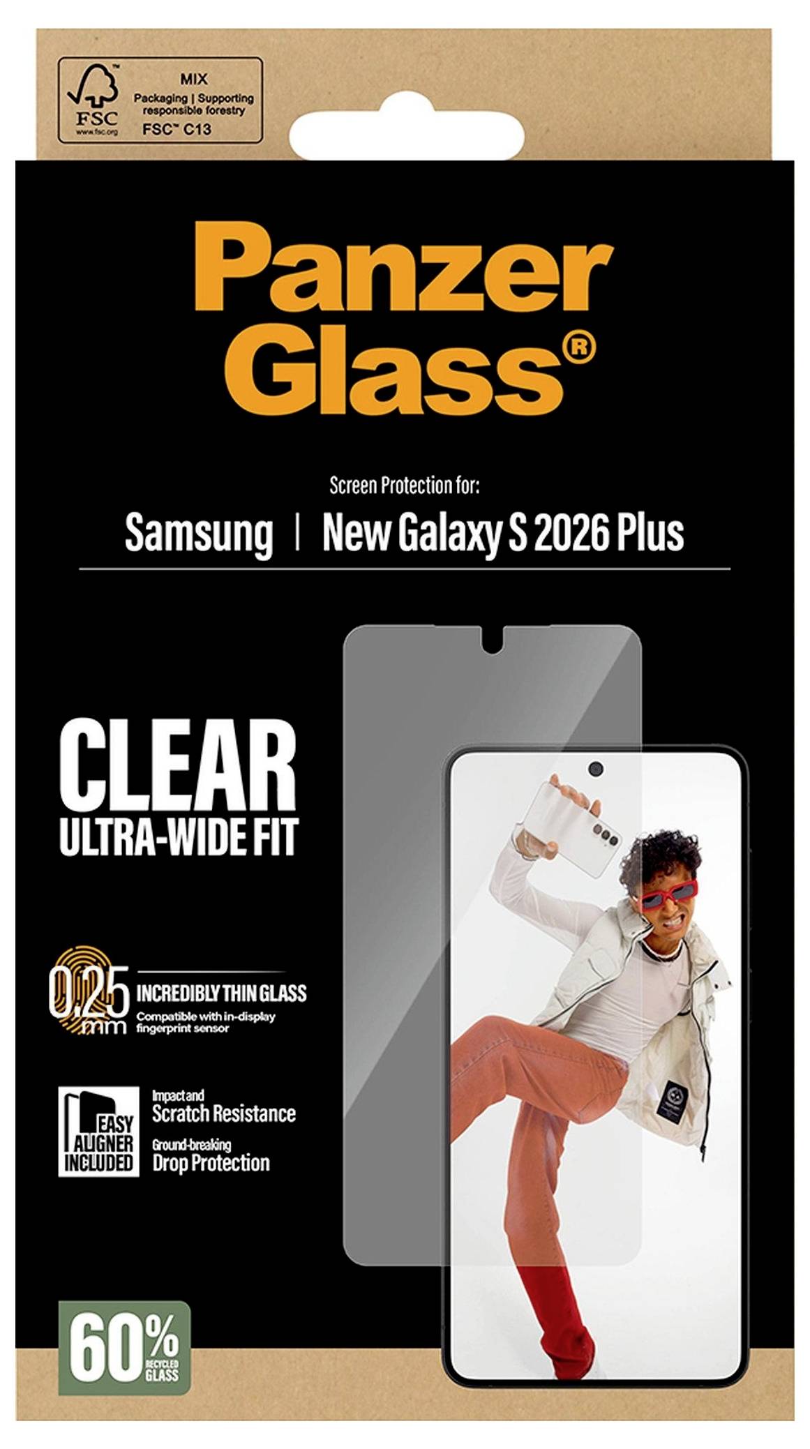 PanzerGlass ochranné sklo na displej smartfónu Samsung 1 ks PG64161-3