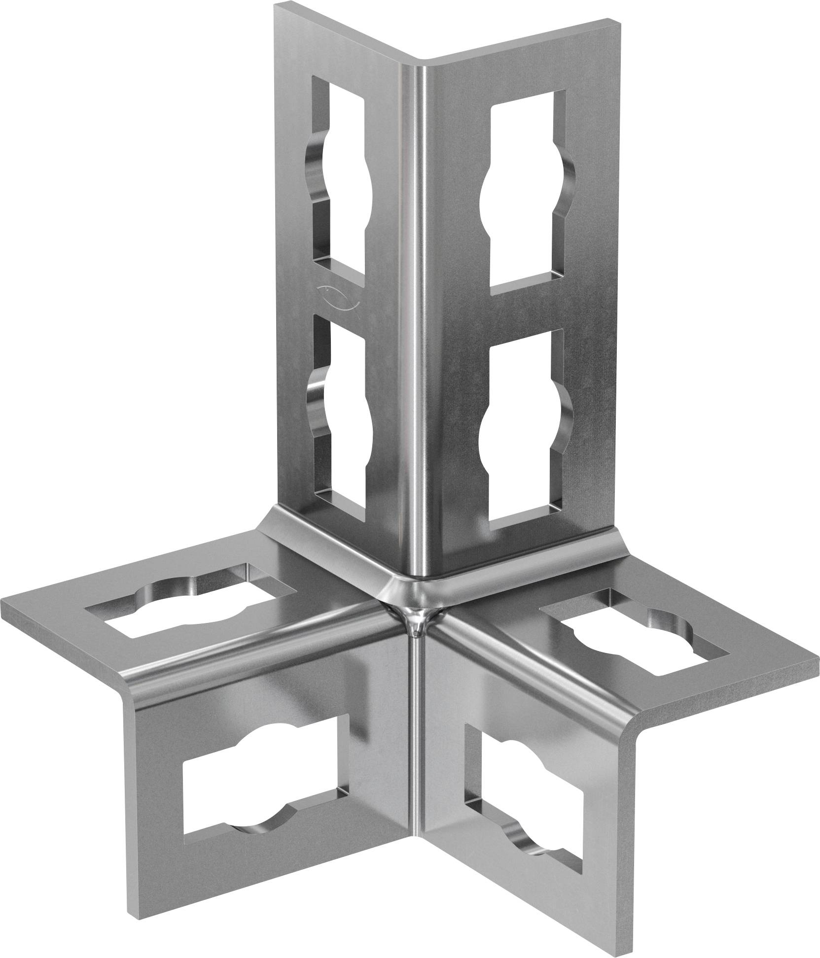 Fischer PFUF 3D A4 Montagehoek RVS 577095 10 stuk(s)