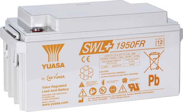 Yuasa SWL+1950FR olovený akumulátor olovený so skleneným rúnom 74 Ah 12 V 1 ks