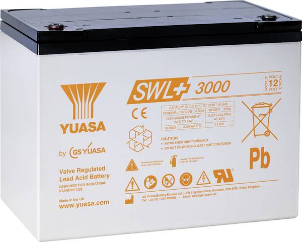 Yuasa SWL+3000 olovený akumulátor olovený so skleneným rúnom 93.6 Ah 12 V 1 ks