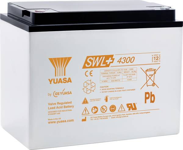 Yuasa SWL+4300 olovený akumulátor olovený so skleneným rúnom 140 Ah 12 V 1 ks