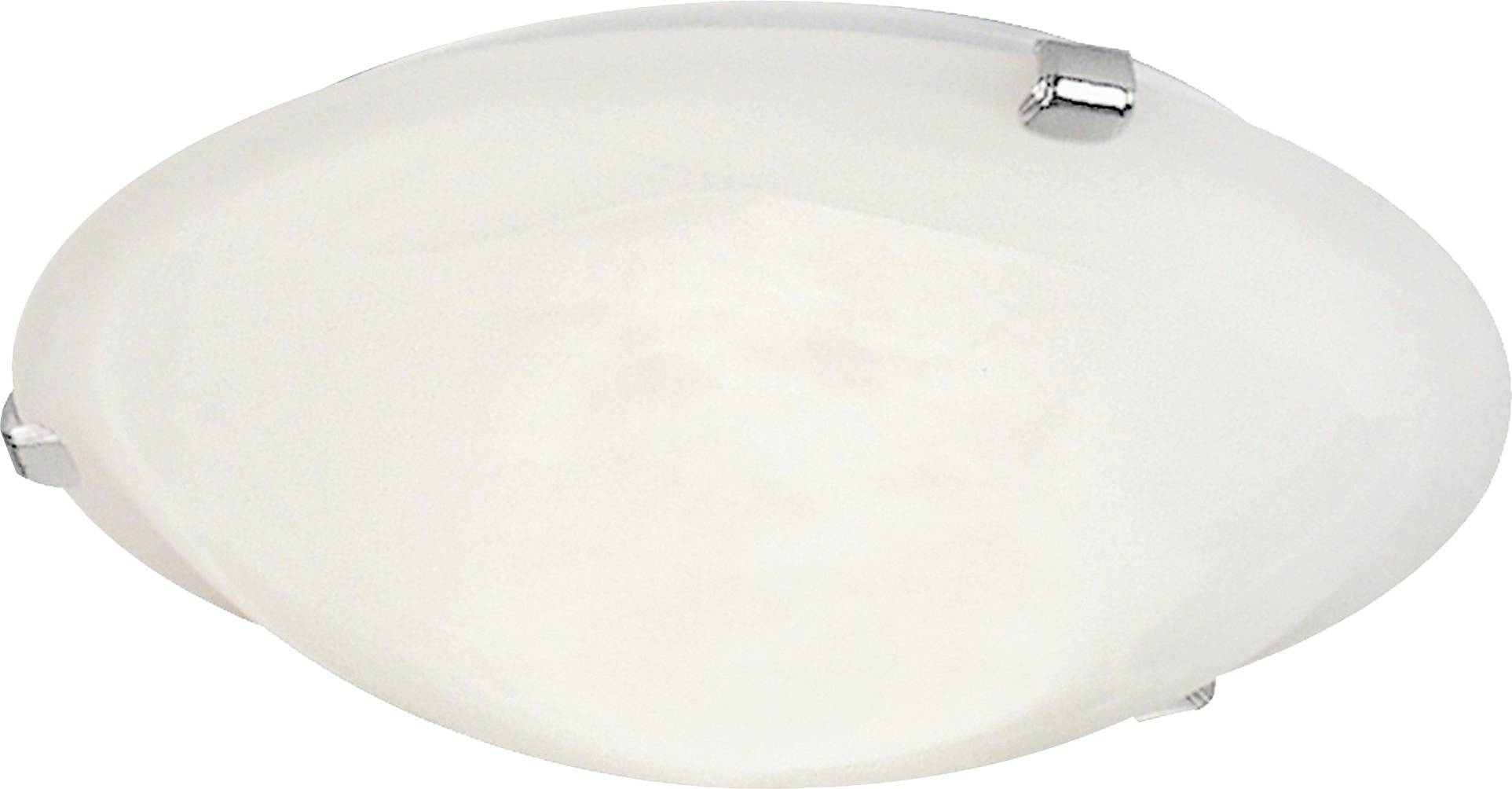 Okrúhle, biele stropné svetlo so striebornými krčákmi, navrhnuté na jednoduchú a modernú domácu osvetlenie.