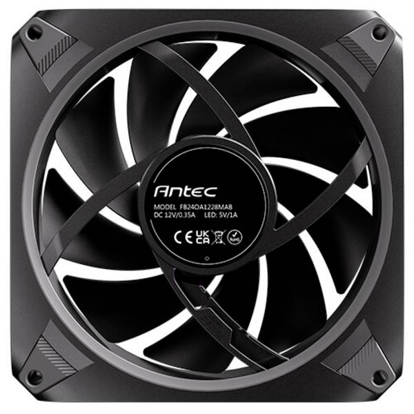 Antec Orbit PC vetrák s krytom čierna (š x v x h) 120 x 28 x 120 mm vr. ovládanie RGB osvetlenie