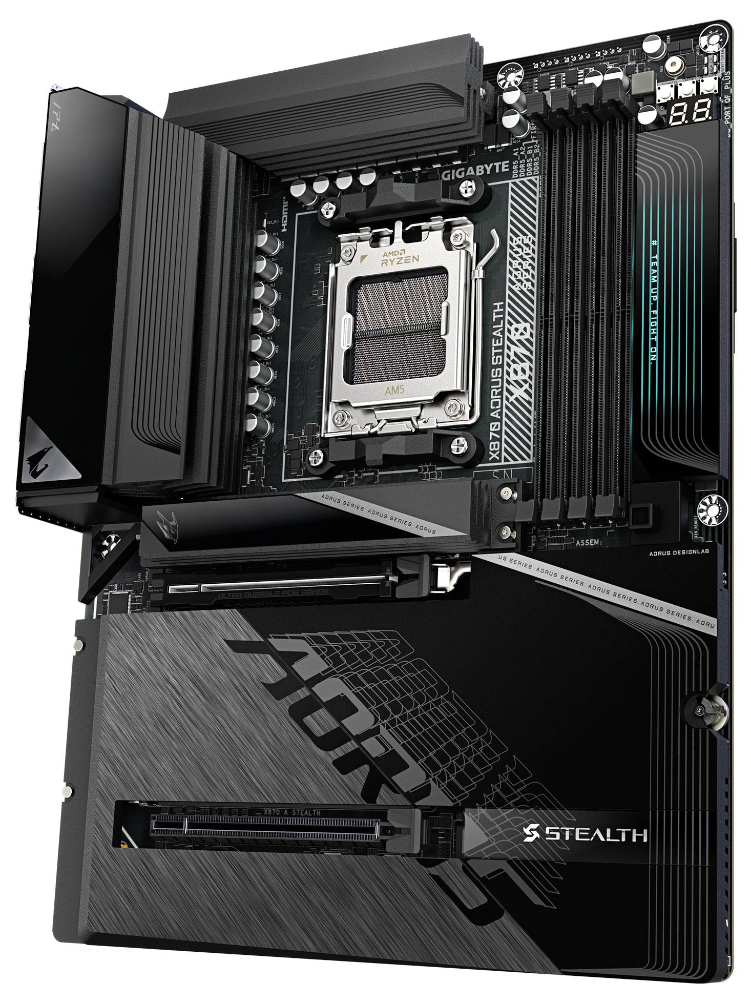 Gigabyte X870 AORUS STEALTH Základná doska Socket AMD AM5 Tvarový faktor ATX-8