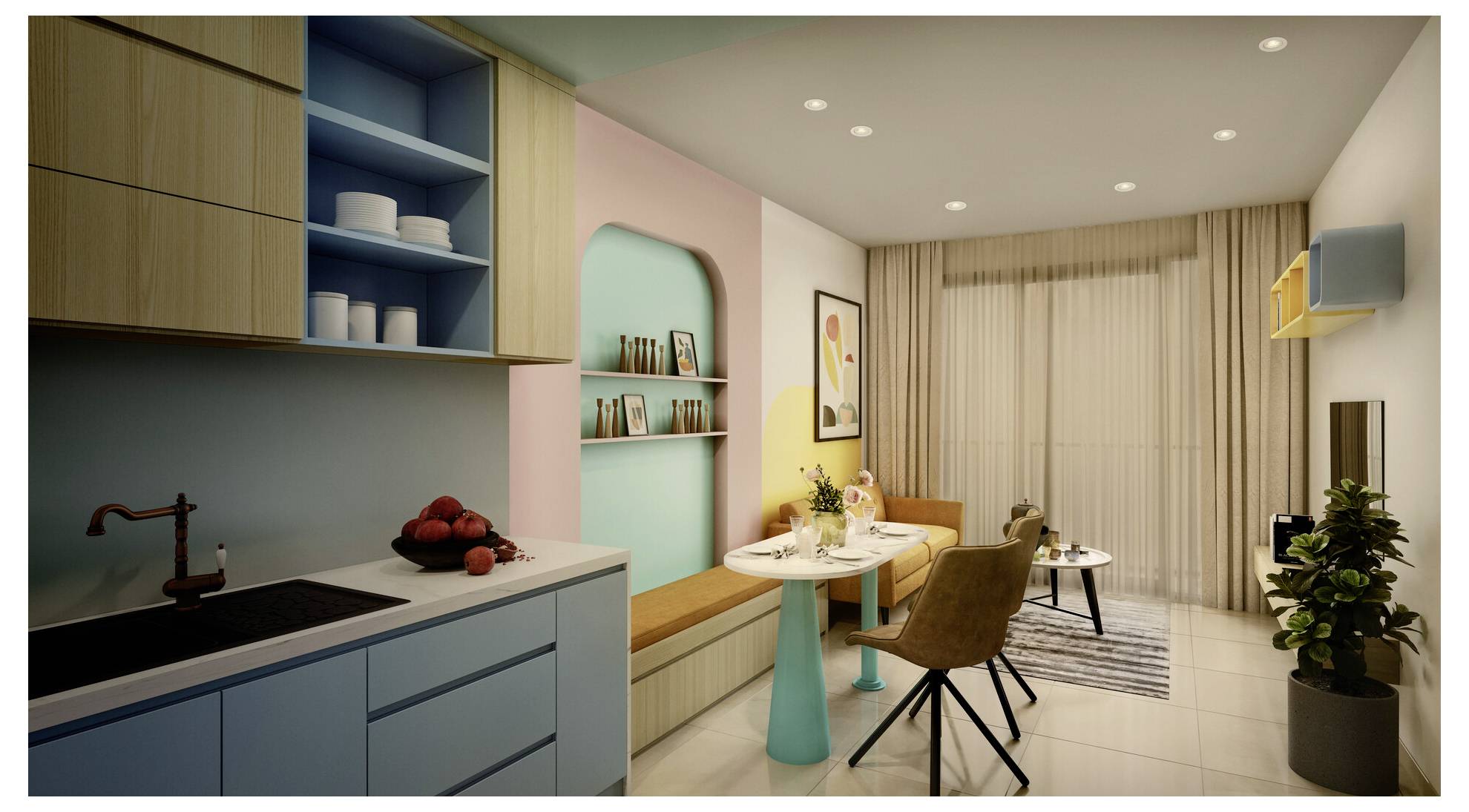 OSRAM HOMELIGHTING 4099854595578 stropná lampa, LED stropná lampa biela-5