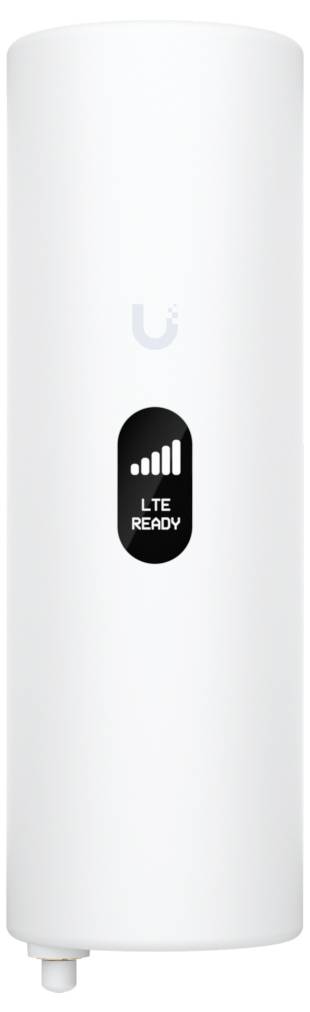 Biely valcovitý prístroj s ikonou signálu a textom „LTE READY" naznačujúci, že je pripravený na LTE konektivitu.