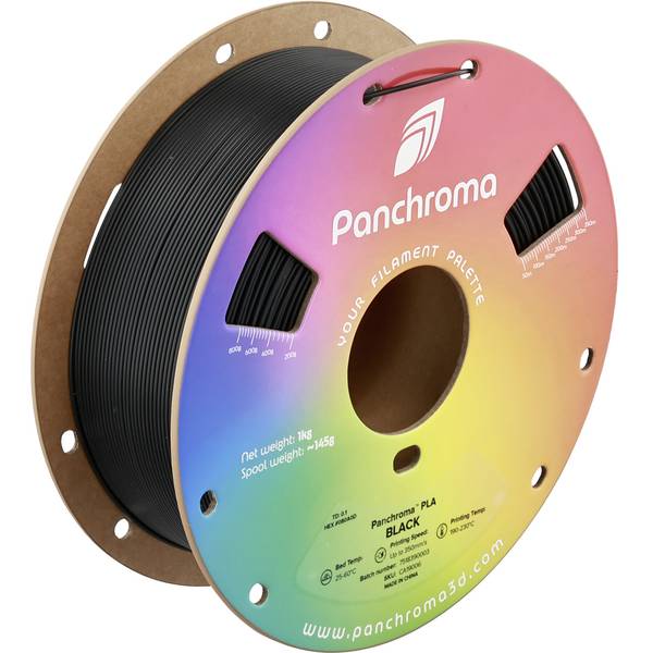 Polymaker CA19006 Panchroma vlákno pre 3D tlačiarne PLA plast  filament pre vysokorýchlostnú 3D tlač 1.75 mm 1000 g čierna, čierna  1 ks