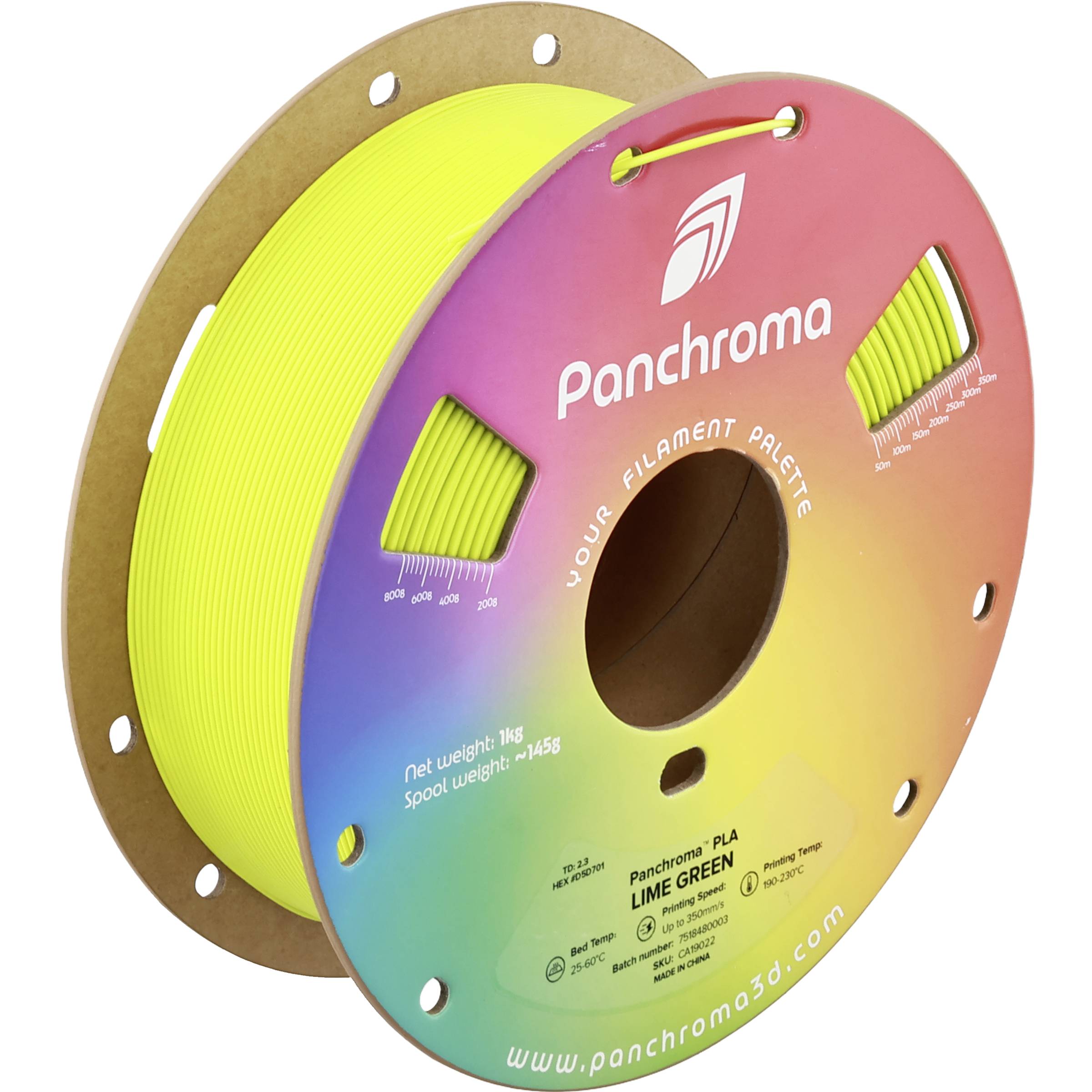 Polymaker CA19022 Panchroma Filament PLA kunststof Highspeed filament 1.75 mm 1000 g Lime Green, Groen 1 stuk(s)