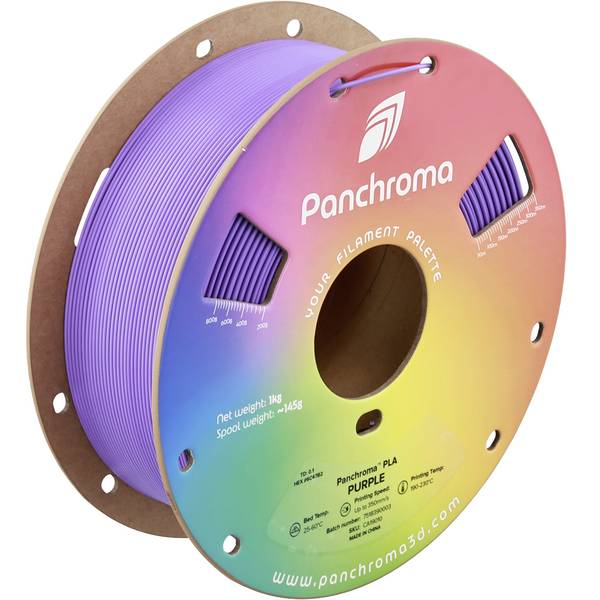 Polymaker CA19010 Panchroma vlákno pre 3D tlačiarne PLA plast  filament pre vysokorýchlostnú 3D tlač 1.75 mm 1000 g purpurová, purpurová  1 ks