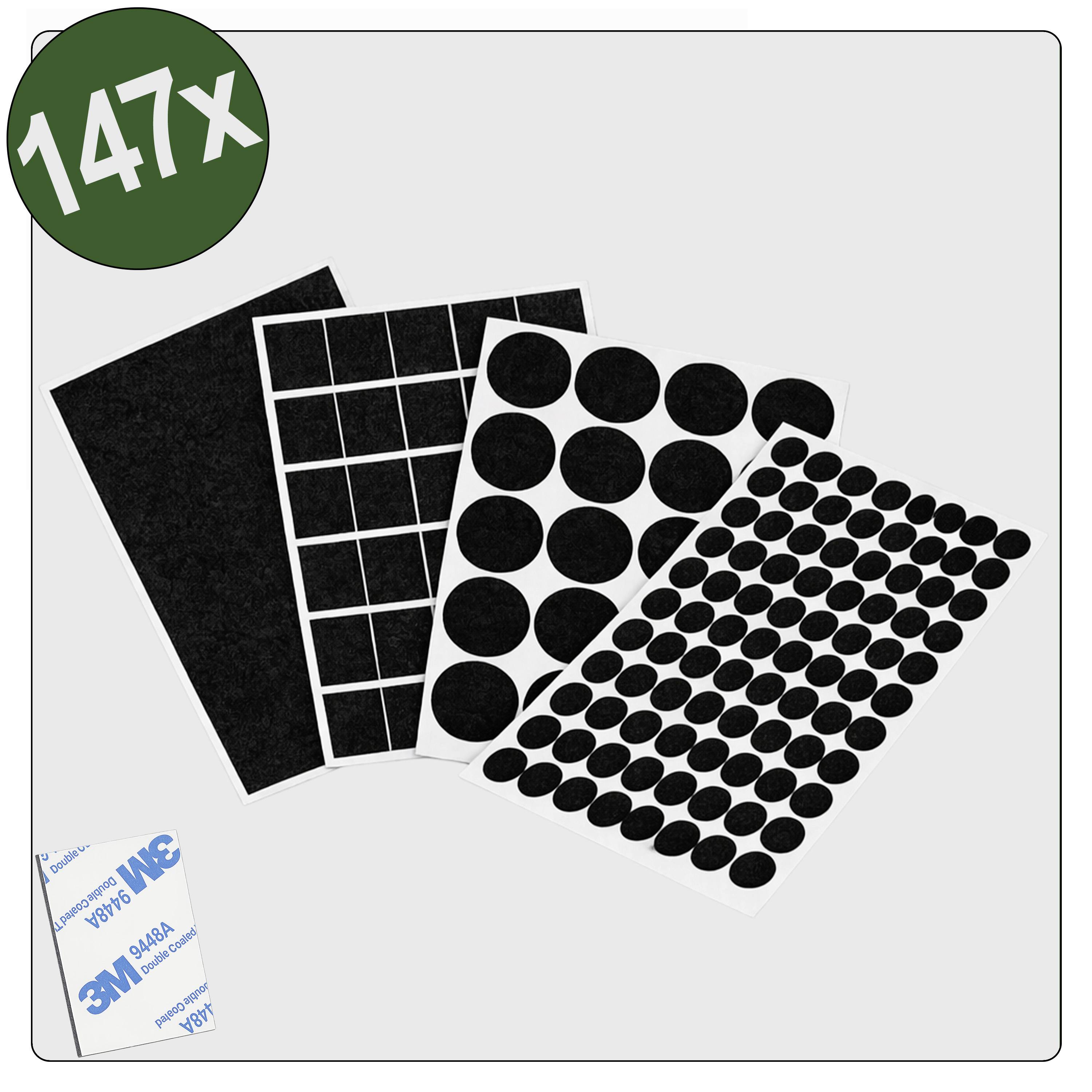 Quadrios 26SA147 Zelfklevend, Rond Zwart 147 stuk(s)