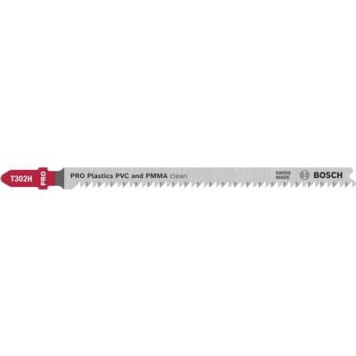 Bosch Accessories 2608667053 Pílový list PRO Plastics PVC clean T302H do priamočiarej píly, 132 mm, 5-dielny 5 ks-0