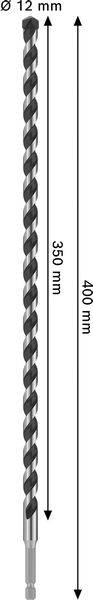 Bosch Accessories 2608706996 špirálový vrták do kameňa, 1 ks-1