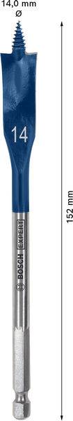 Bosch Accessories 2608902090 Plochý frézovací vrták 1 ks-1