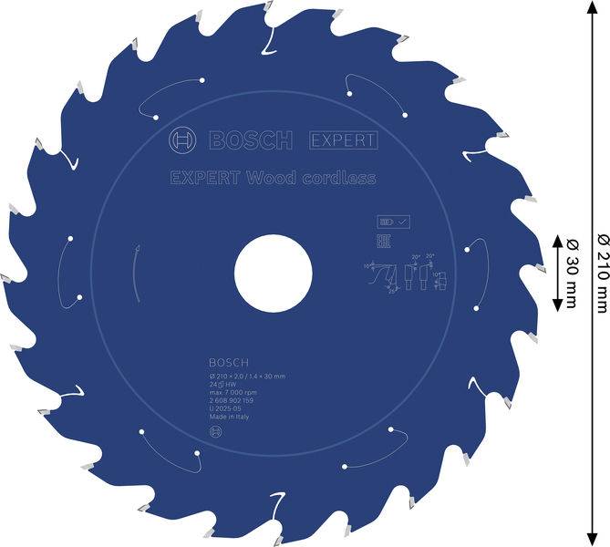 Bosch Accessories 2608902159 2608902159 pílový kotúč Počet zubov (na palec): 24 1 ks-1